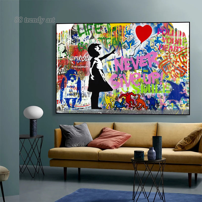 Street Fashion Poster - Banksy Street Wall Art Posters Pop