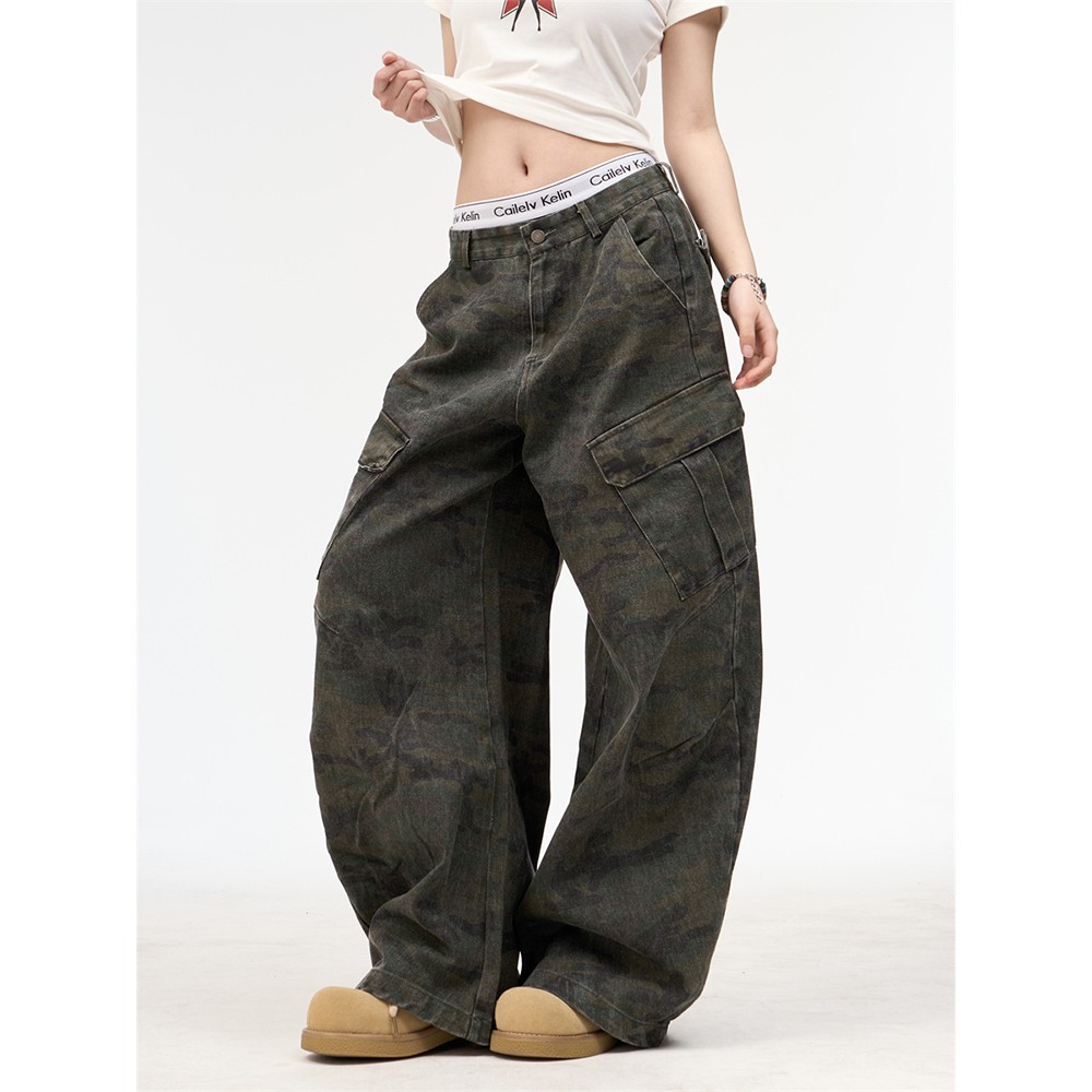Street Fashion Dance - Camouflage Work Pants Unisex Cool Street