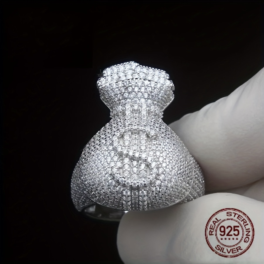 Street Fashion Rings - Unique Men‘s 925 Sterling Silvery Icy