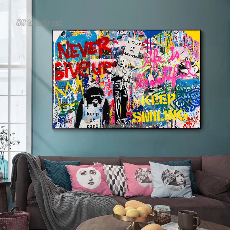 Banksy Street Wall Art Posters - Street Fashion Poster ulasan dan harga