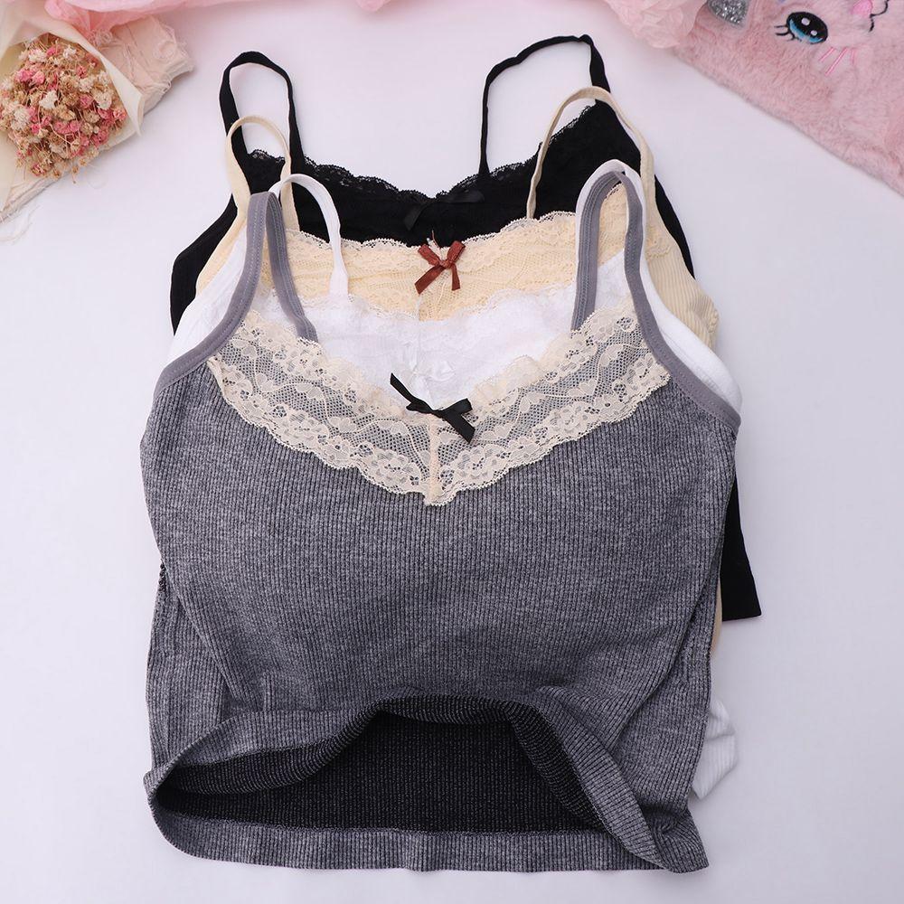 Fashion Lace Bow Vest Camisole - Street Fashion Photographers ulasan dan harga