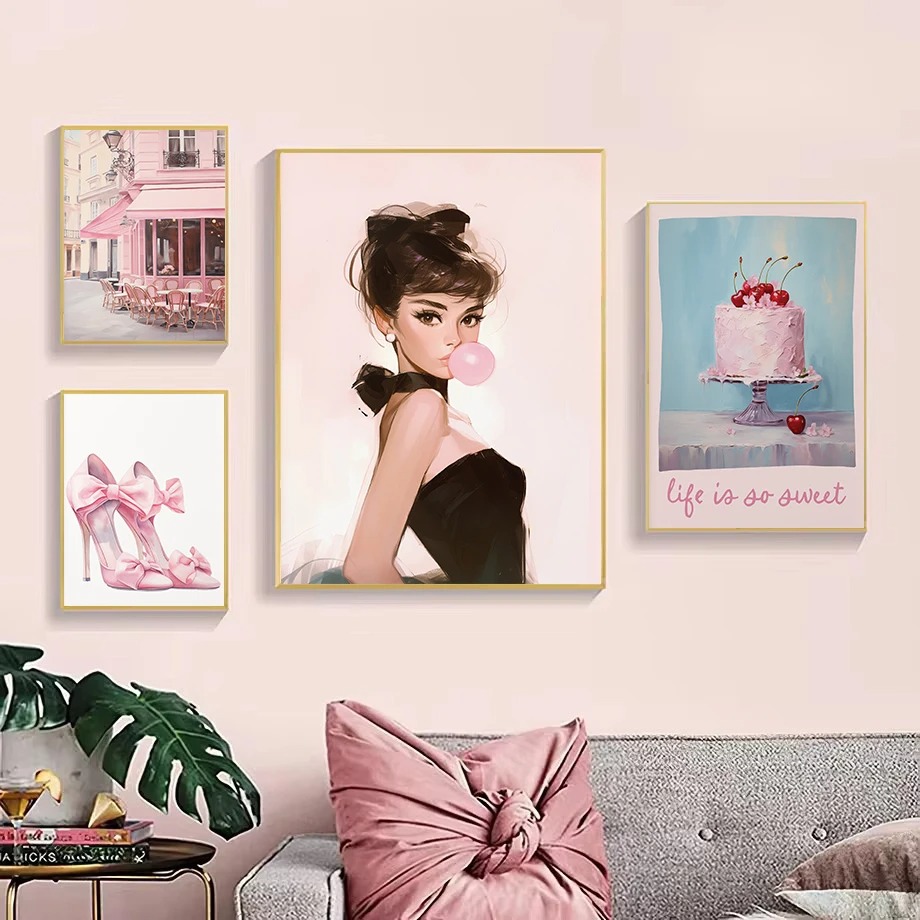 Coquette Trendy Paris Street B - Street Fashion Poster ulasan dan harga