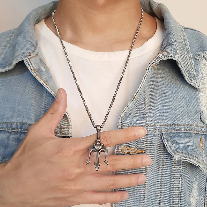 Vintage Neptune Poseidon Tride - Street Fashion Greece ulasan dan harga