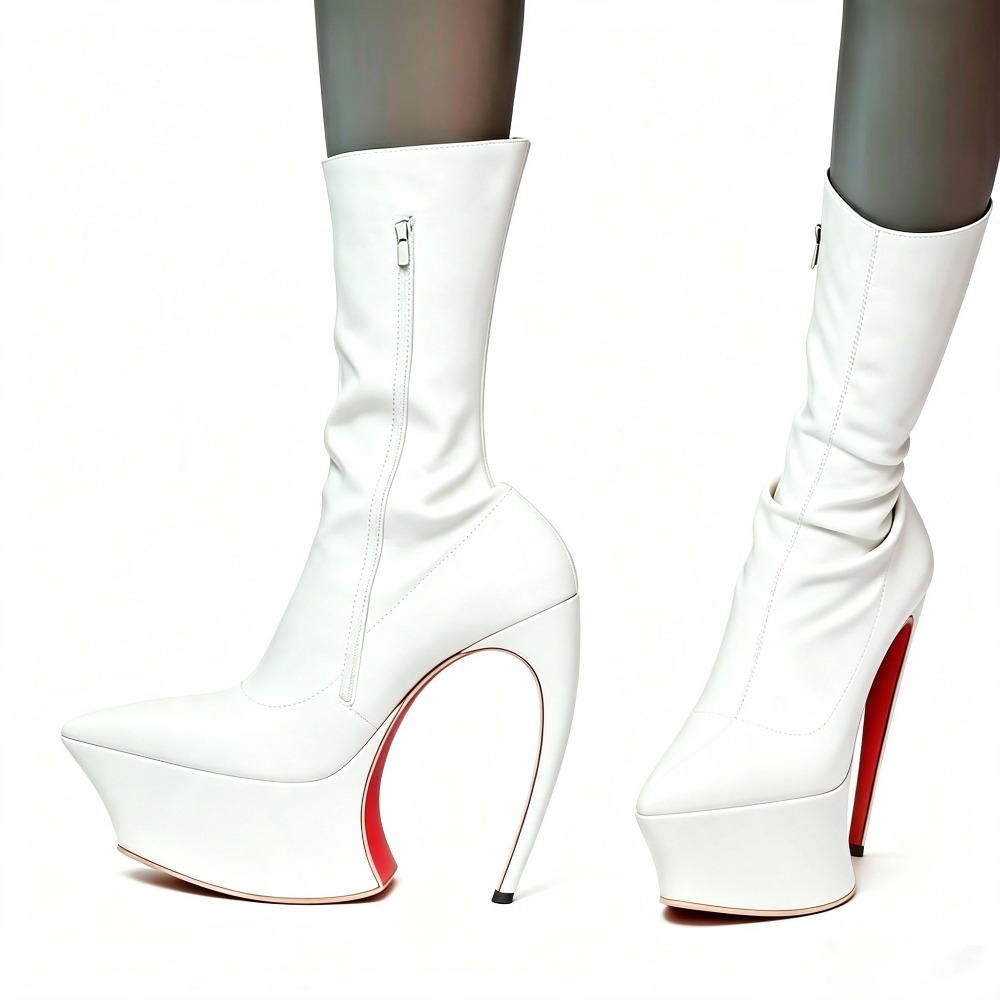 Women Pointed Toe Platform Hol - Street Fashion Show ulasan dan harga