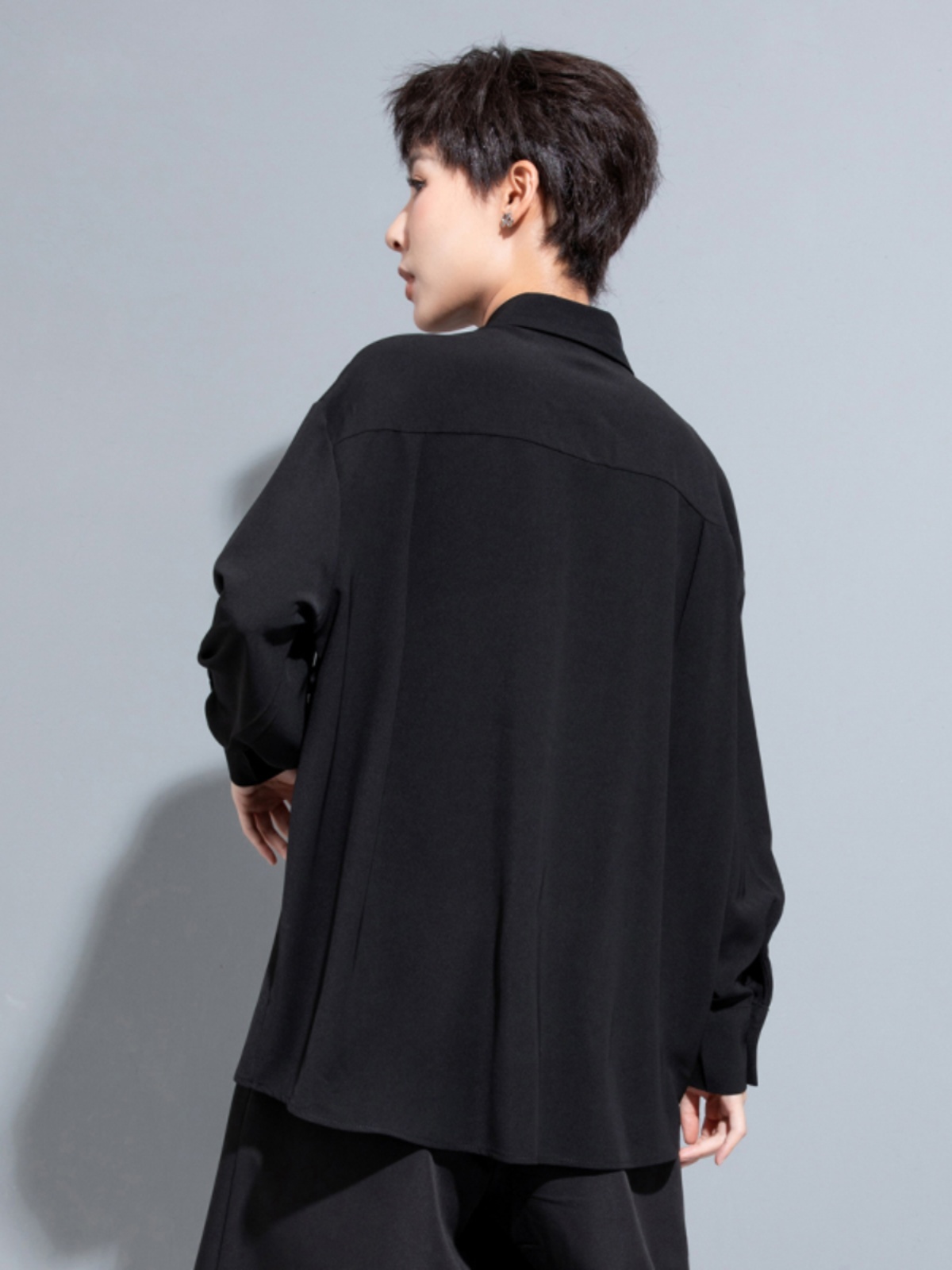 Fashionable Long Shirt  Collar - Street Fashion High End ulasan dan harga