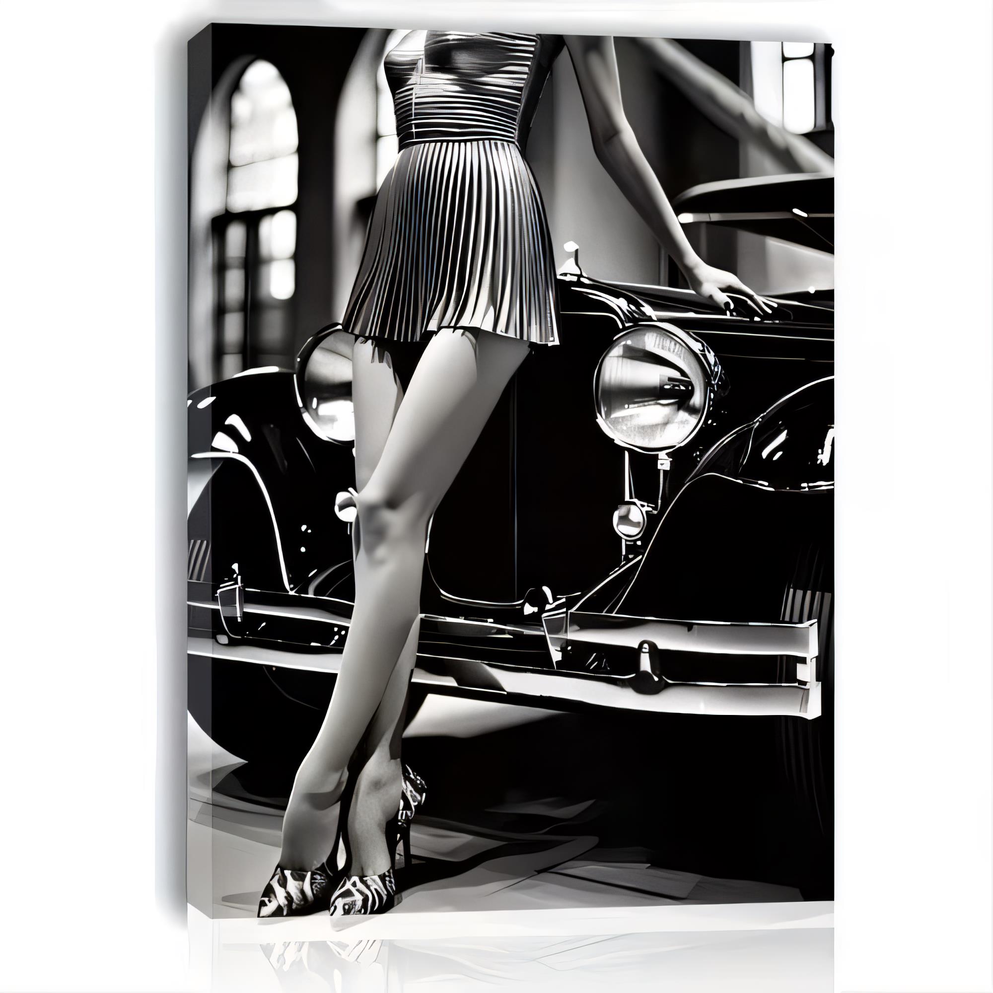 Tin Sign Vintage Black White C - Street Fashion Poster ulasan dan harga