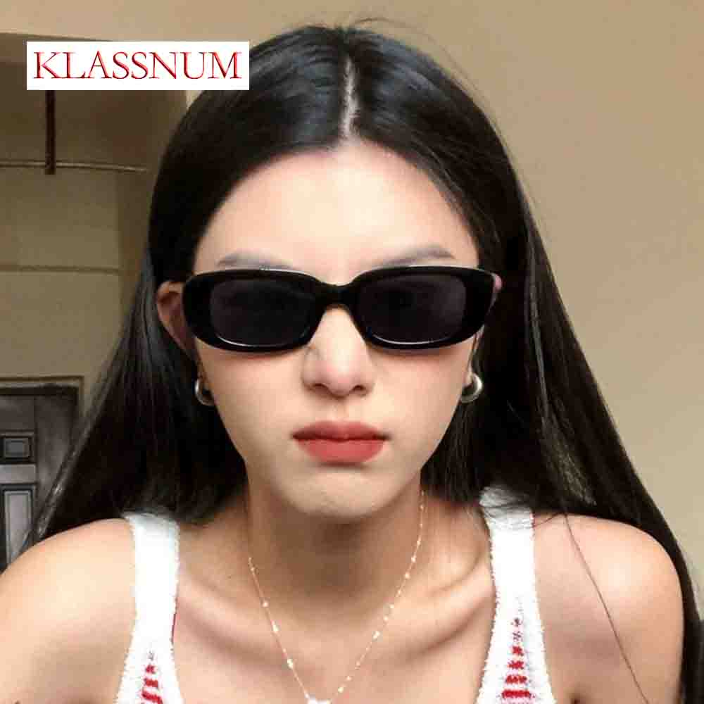 Fashion Small Square Frame Bla - Street Fashion Shoot ulasan dan harga