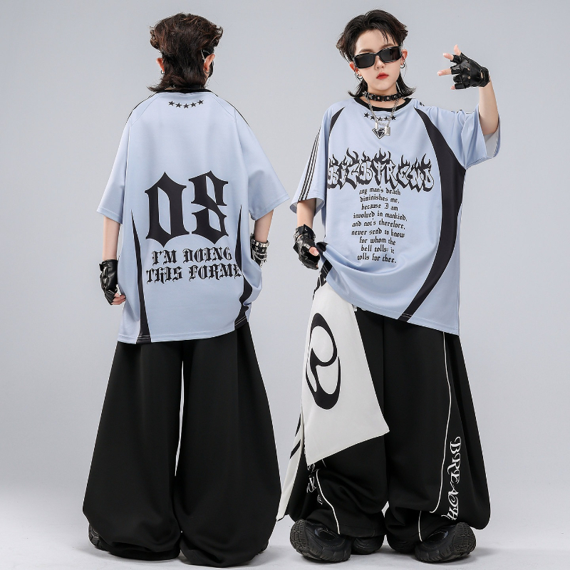 Hip Hop K-pop Red T Shirt Bagg - Street Fashion Show ulasan dan harga