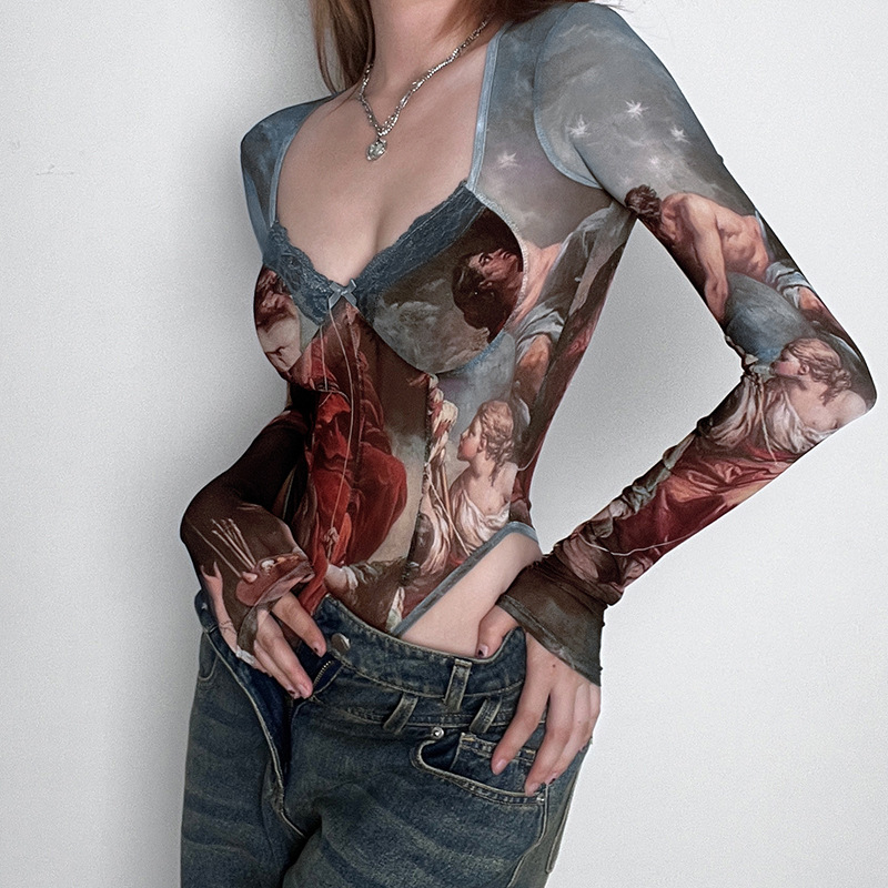 Fashion Sexy Mesh Lace Bodysui - Street Fashion Greece ulasan dan harga