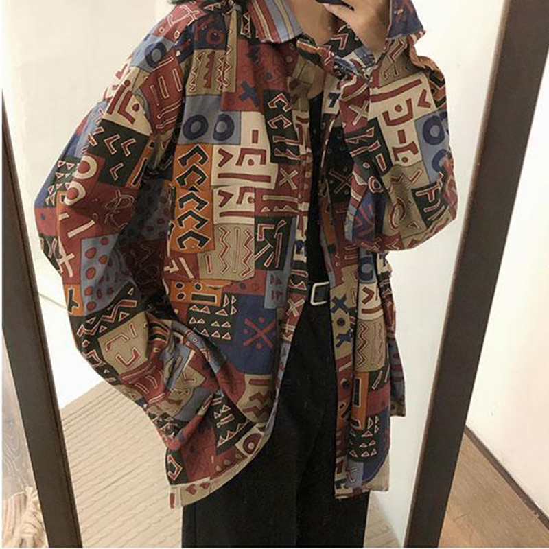 Vintage Harajuku Women Blouses - Street Fashion Korea ulasan dan harga