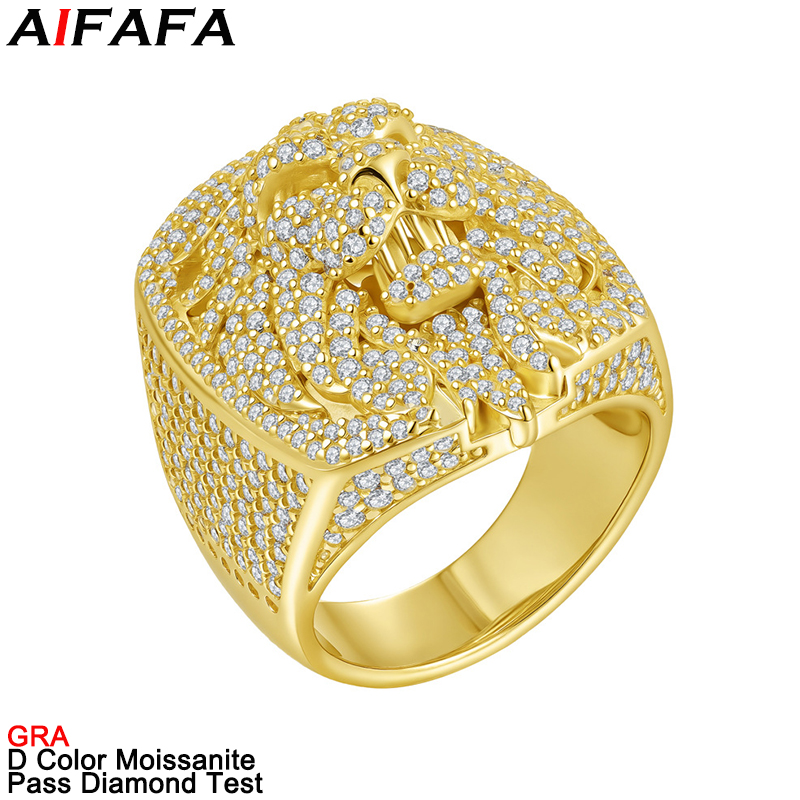 D Color Full Moissanite Diamon - Street Fashion Rings ulasan dan harga