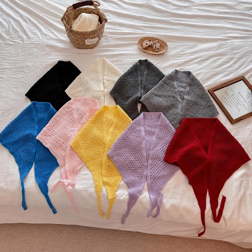 Hollow Out Knitted Triangle Sc - Street Fashion Shoot ulasan dan harga