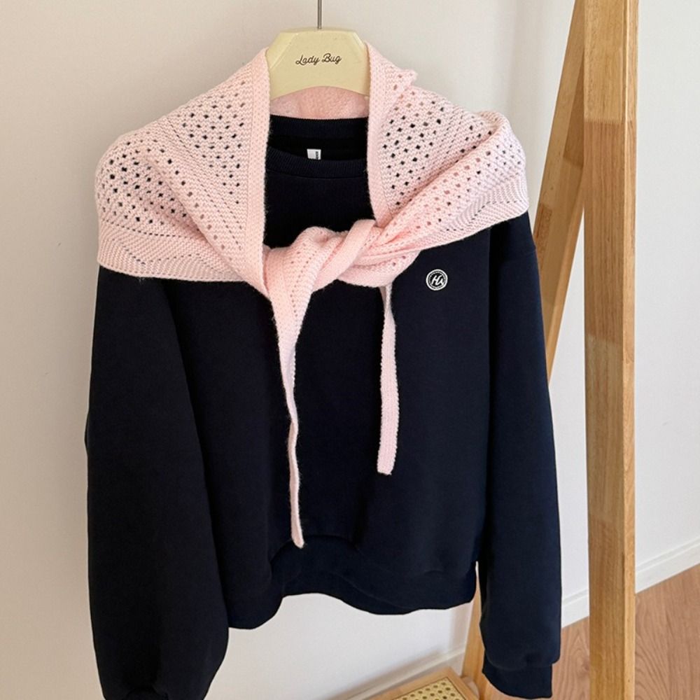 Hollow Out Knitted Triangle Sc - Street Fashion Shoot ulasan dan harga