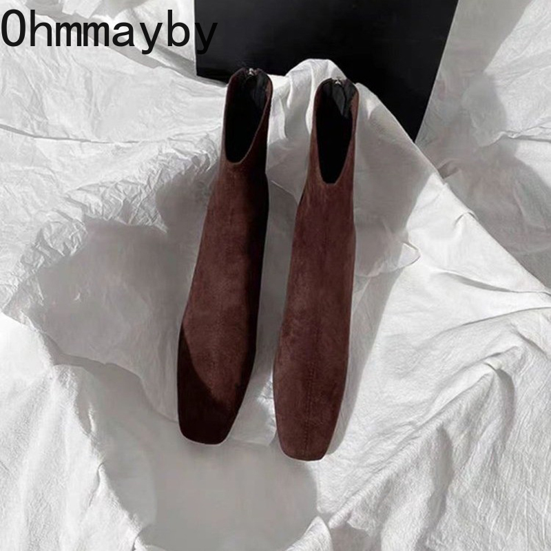 Autumn Winter Square Toe Woman - Street Fashion Rome ulasan dan harga