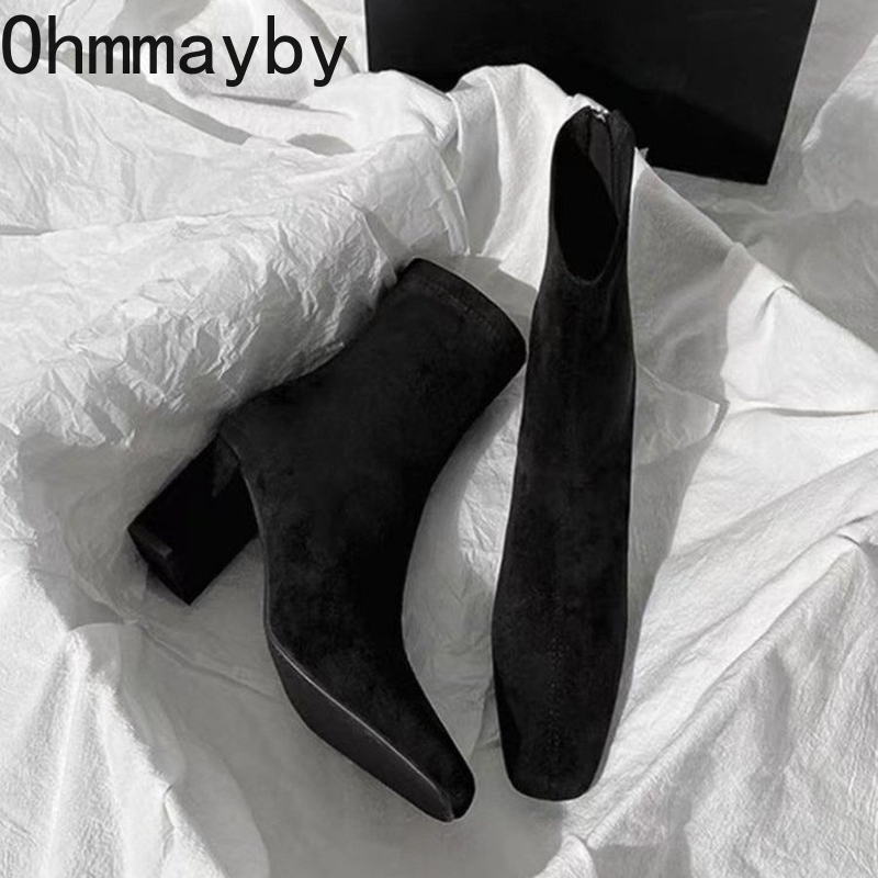 Autumn Winter Square Toe Woman - Street Fashion Rome ulasan dan harga