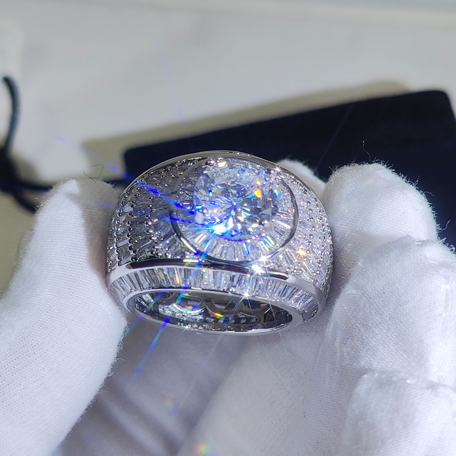 Silver/18k Gold Plated Cluster - Street Fashion Rings ulasan dan harga