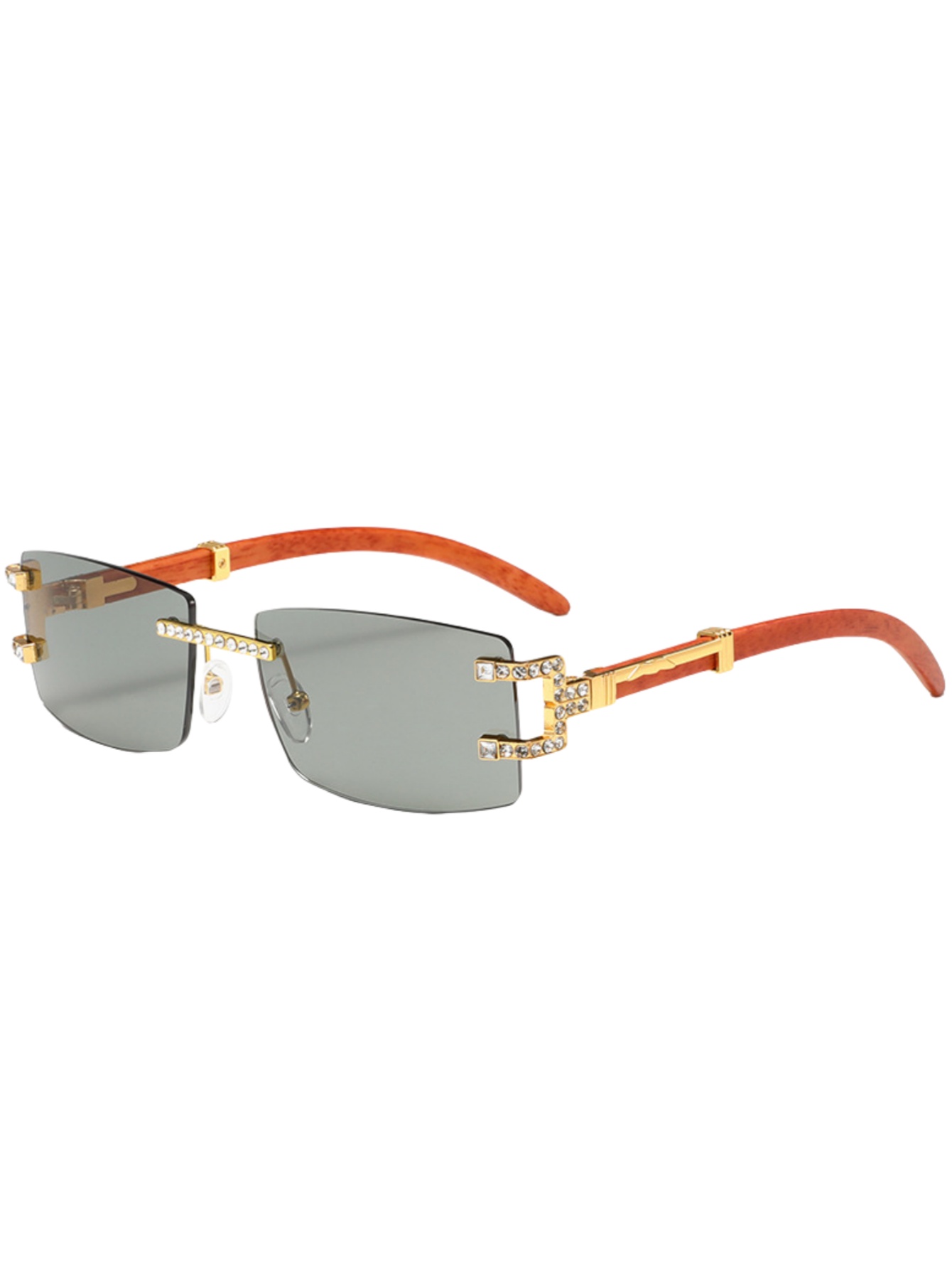 Wood leg retro fashion sunglas - Street Fashion Shoot ulasan dan harga