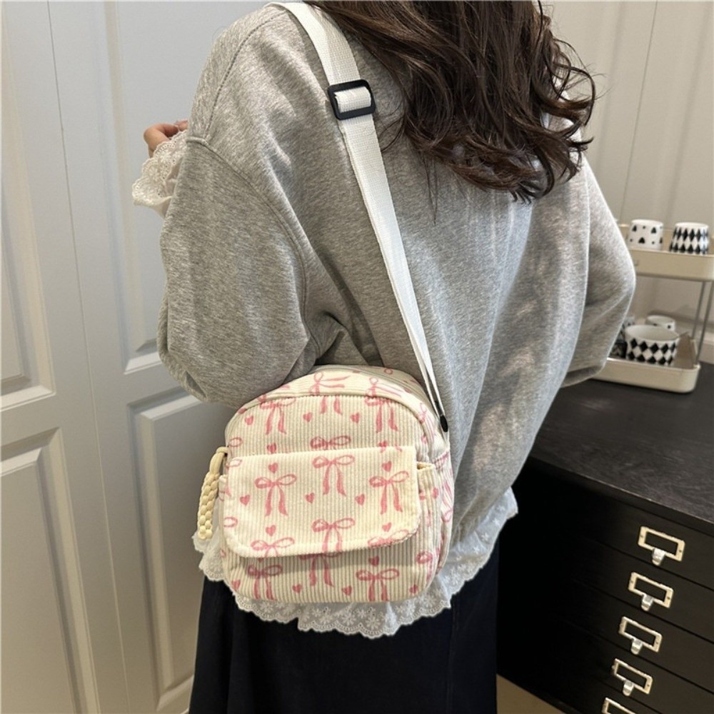 Women's Corduroy Small Shoulde - Street Fashion Korea ulasan dan harga