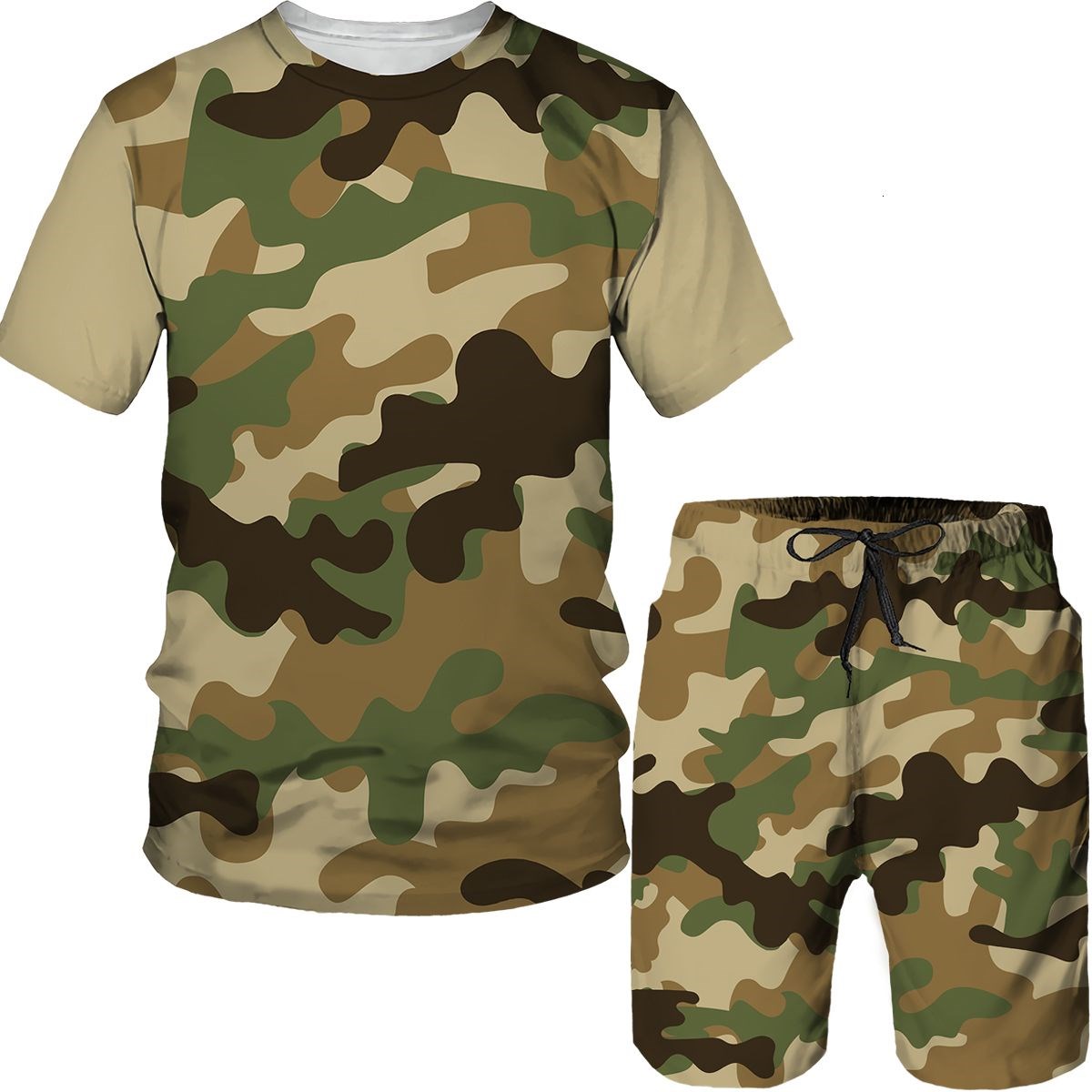 Camouflage Men's Suits Camo 3D - Street Fashion Dance ulasan dan harga