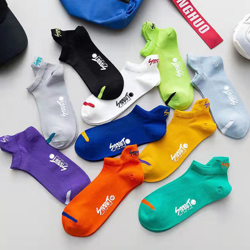 5/6/12 Pairs Bright Color Ankl - Street Fashion Show ulasan dan harga