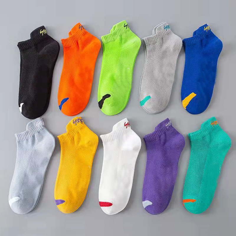 5/6/12 Pairs Bright Color Ankl - Street Fashion Show ulasan dan harga