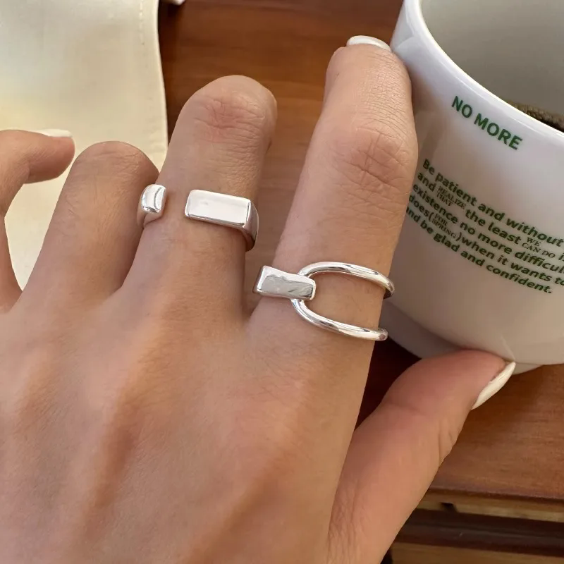 VENTFILLE 925 Sterling Silver  - Street Fashion Rings ulasan dan harga