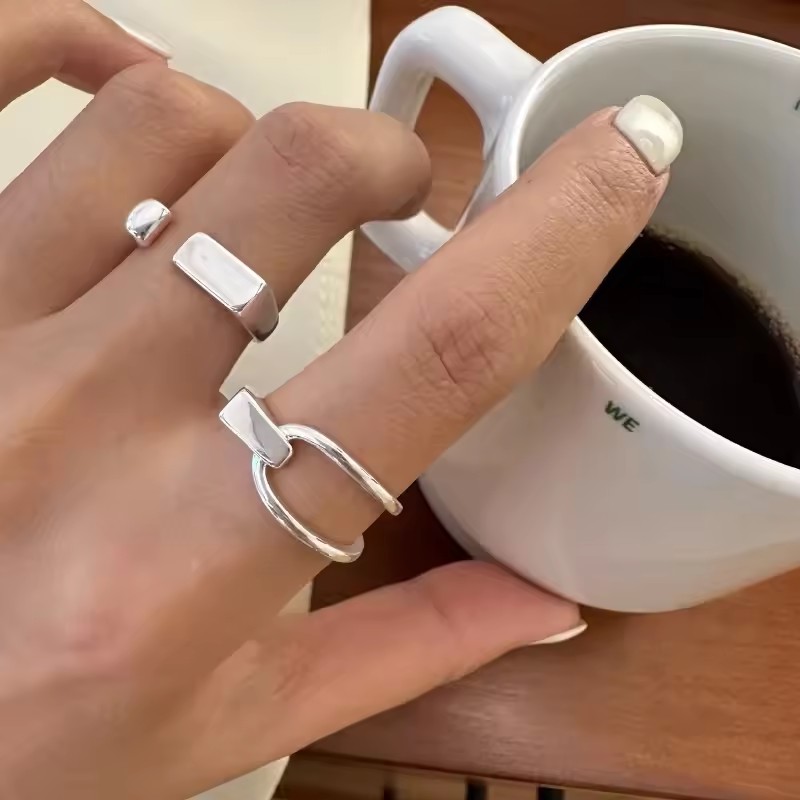 VENTFILLE 925 Sterling Silver  - Street Fashion Rings ulasan dan harga
