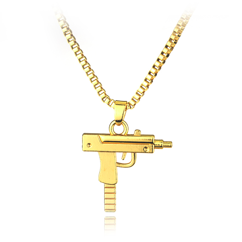 Trendy Uzi Gun Shaped Pendant  - Street Fashion Dance ulasan dan harga
