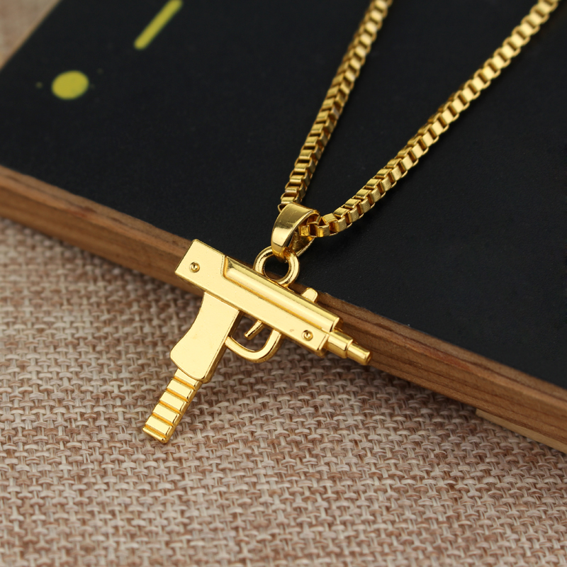 Trendy Uzi Gun Shaped Pendant  - Street Fashion Dance ulasan dan harga