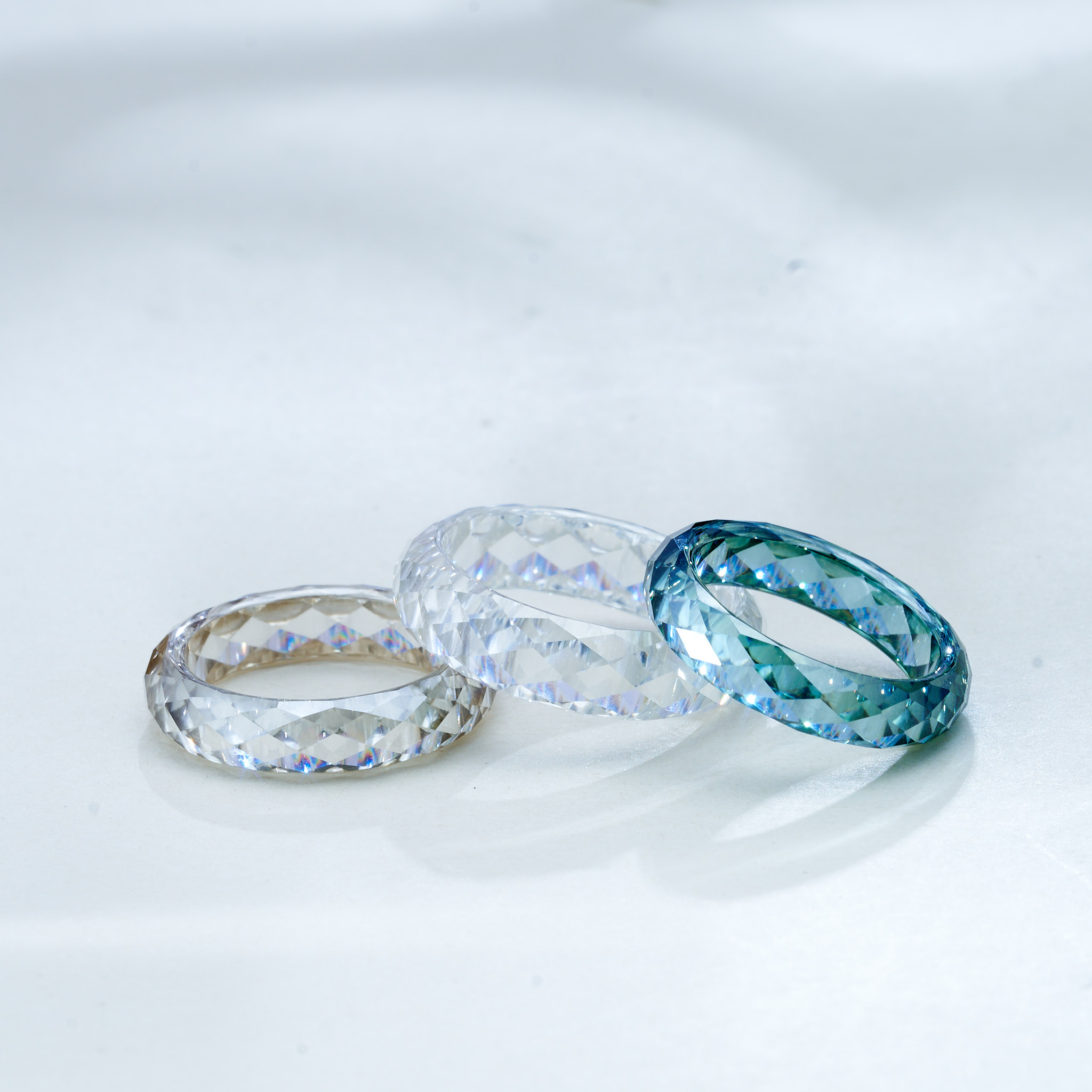 D‑Color VVS1 Multi‑Color Moiss - Street Fashion Rings ulasan dan harga