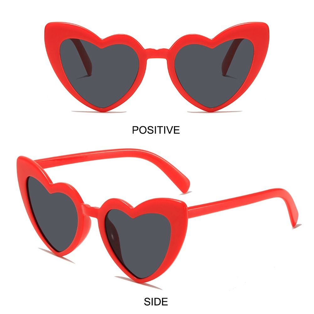 Heart-Shaped Sunglasses Vintag - Street Fashion Shoot ulasan dan harga