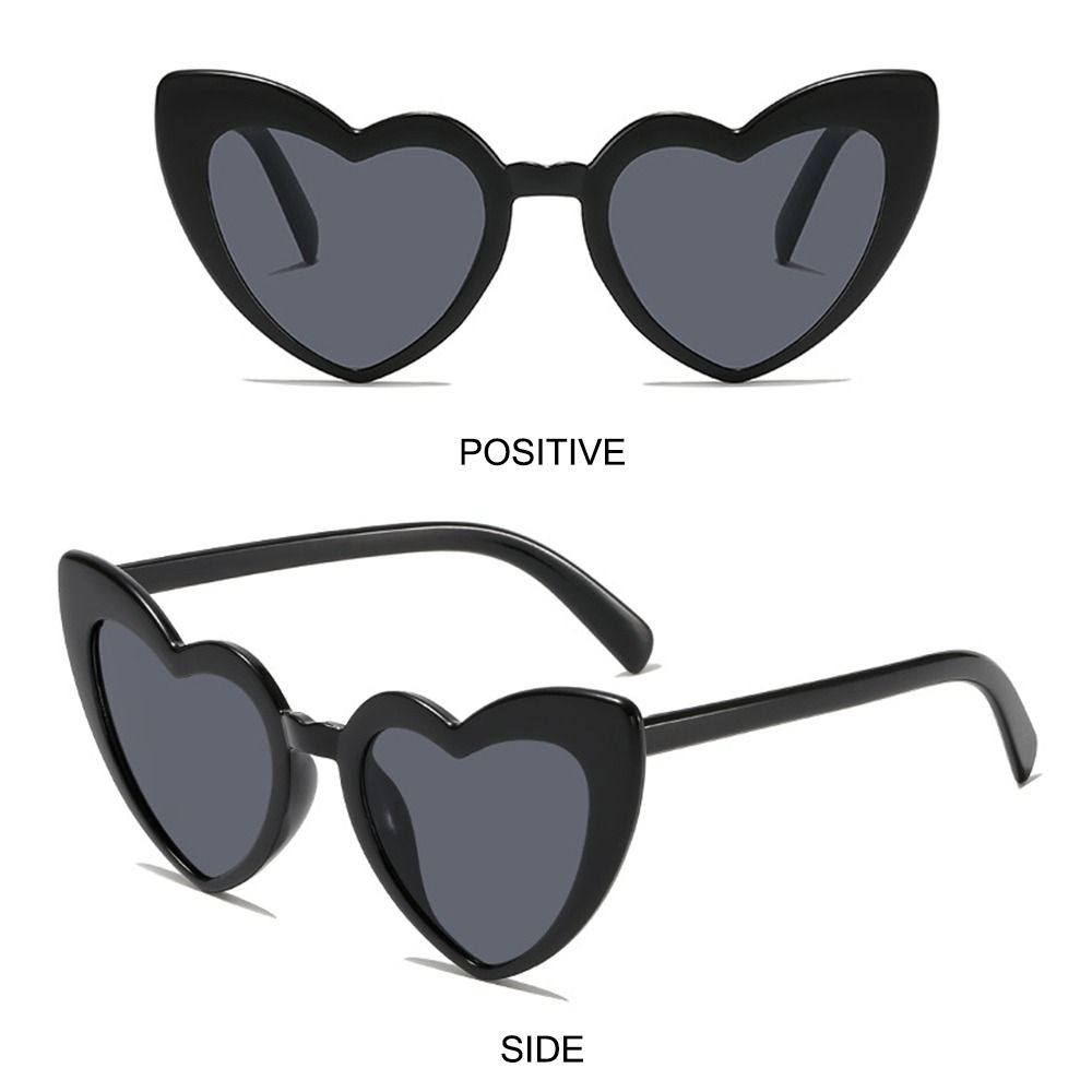 Heart-Shaped Sunglasses Vintag - Street Fashion Shoot ulasan dan harga