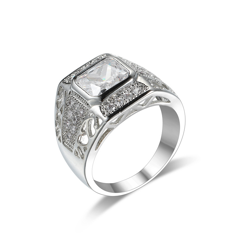 Luxury 925 Sterling Silver Hip - Street Fashion Rings ulasan dan harga