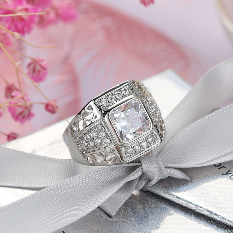 Luxury 925 Sterling Silver Hip - Street Fashion Rings ulasan dan harga