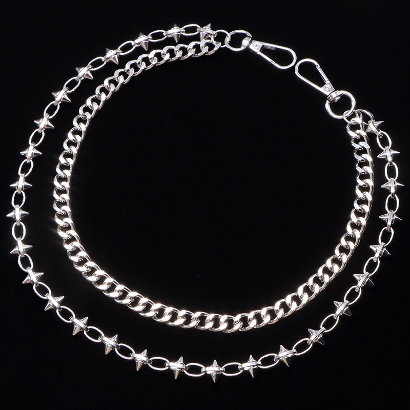 Dual Layer Metal Pants Chain S - Street Fashion Rings ulasan dan harga