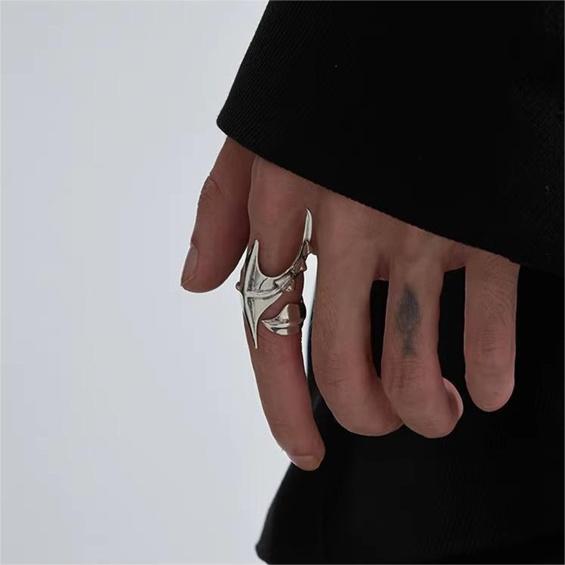 Cyberpunk Alien Irregular Ring - Street Fashion Rings ulasan dan harga